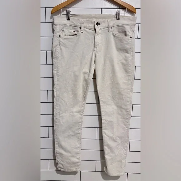 Rag & Bone winter white Tomboy skinny Corduroy Jeans 29 - Picture 4 of 11
